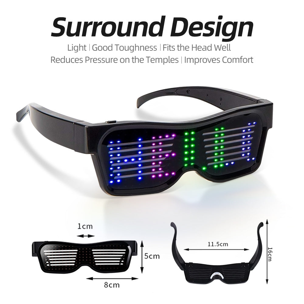 Wholesale Manufacturer APP Control LED Magic Glasses-1