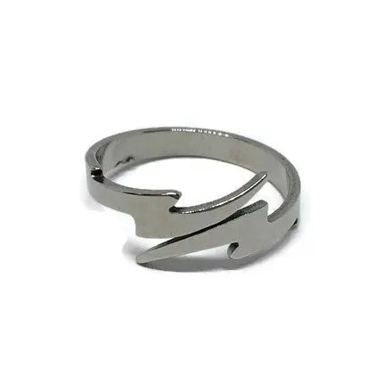 Lightning Bolt Adjustable Band Ring-2