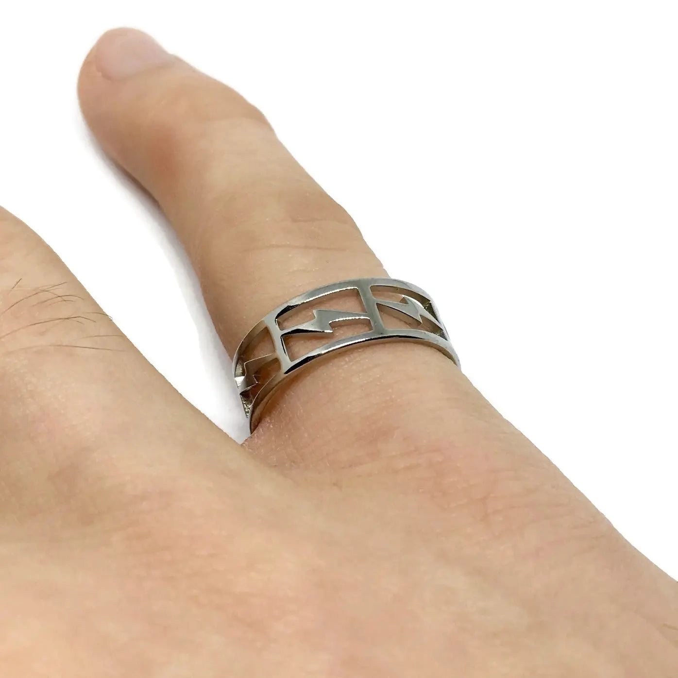 Lightning Bolt Cut-Out Ring - Memoriex 