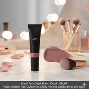Liquid Face Cheek Blush - Cloud - QBL04 | Vegan, Paraben Free, Gluten Free, Cruelty Free and Suitable for all skin types