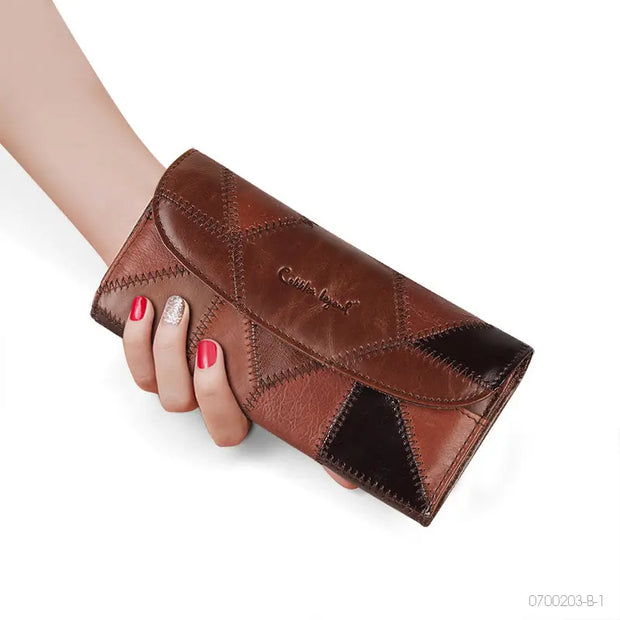 Long Senior Sense Large Capacity Leather High-end Purse Girl - Memoriex 