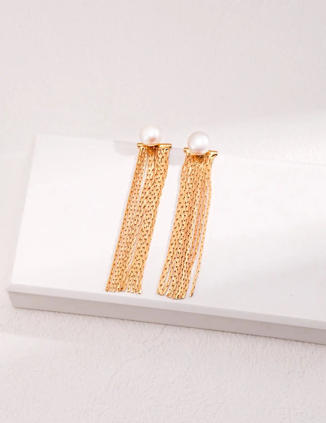 Long Tassel Pearl Earrings - Memoriex