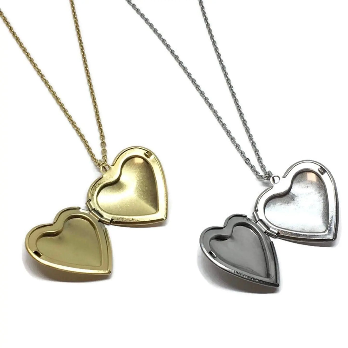 Love Heart Locket Necklace-2