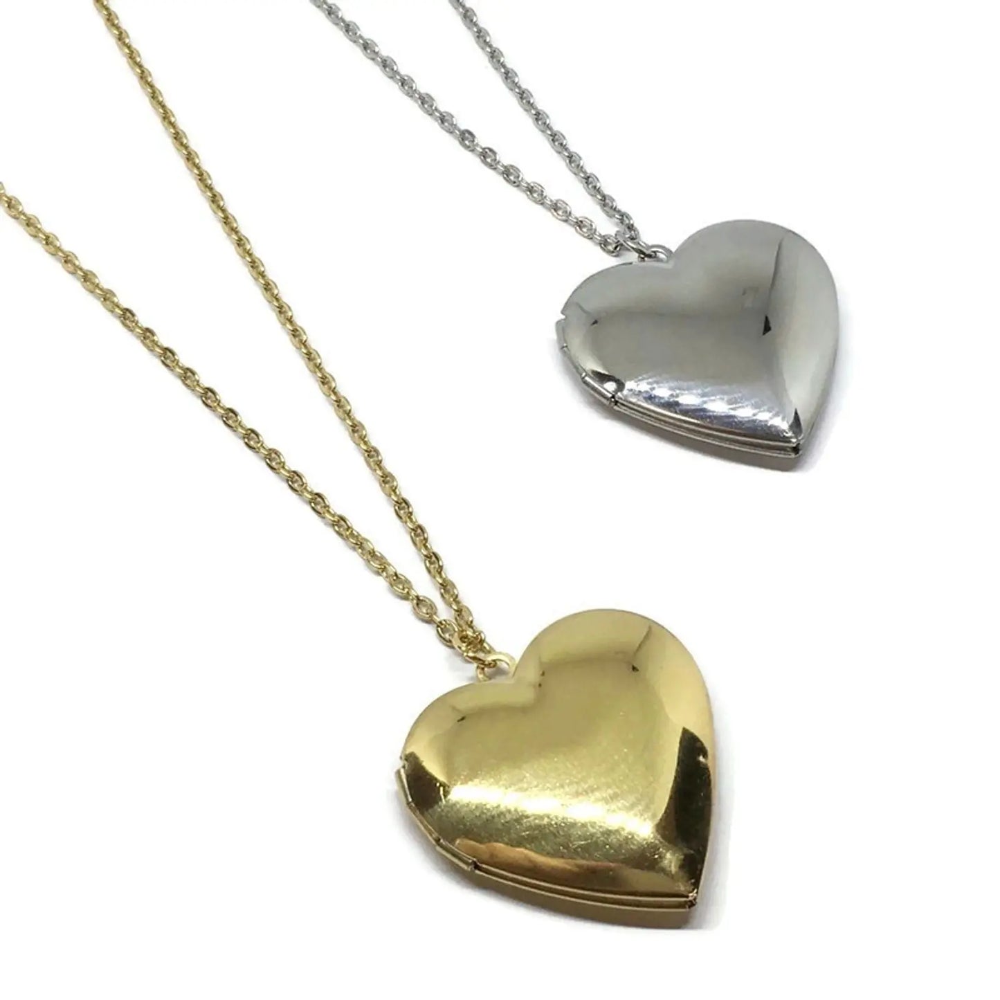 Love Heart Locket Necklace-3