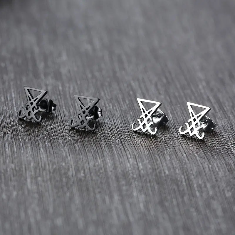 Lucifer Stud Earrings - Memoriex