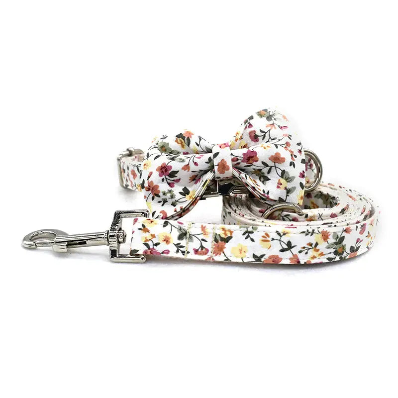 Lulu Dog Collar, Dog Collar & Dog Bowtie (Set) – by The Paw Co. - Memoriex