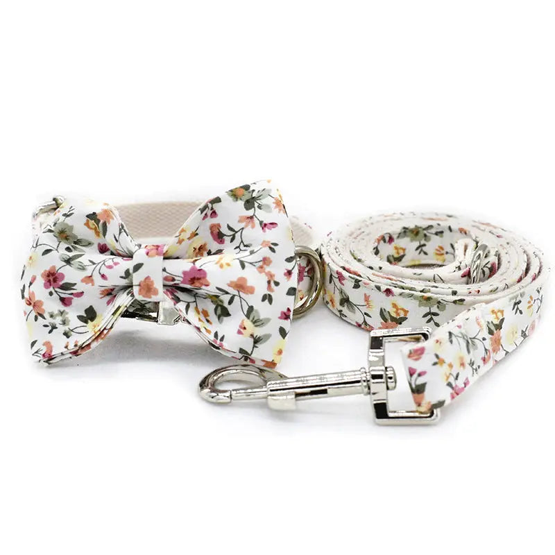 Lulu Dog Collar, Dog Collar & Dog Bowtie (Set) – by The Paw Co. - Memoriex