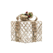 Luminous Christmas Gift Box Iron | Gift Box Pile Head Ornament Christmas Decorations - Memoriex