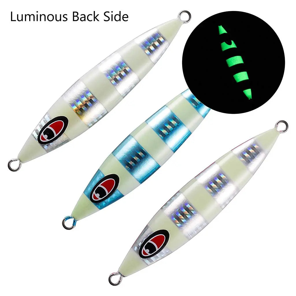 Rover 3-Pack Vertical Jigs Luminous Slow Jigging Fishing Lure-1