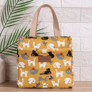 Lunch box bag with aluminum foil thickened lunch bag for work, Japanese handbag, canvas handbag, insulated bag - Memoriex 