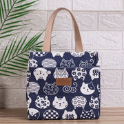 Lunch box bag with aluminum foil thickened lunch bag for work, Japanese handbag, canvas handbag, insulated bag - Memoriex 