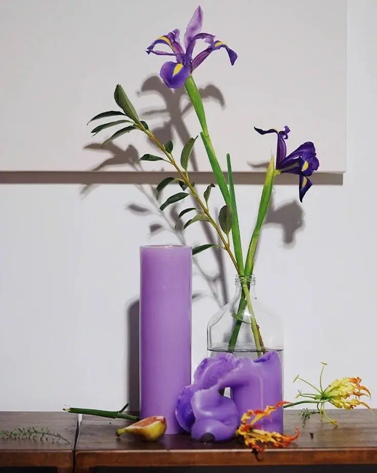 Luxury Blooming Pillar Scented Candles-1