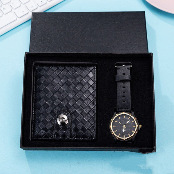 Luxury Business Watch Leather Bag Wallet Gift Set Men - Memoriex 