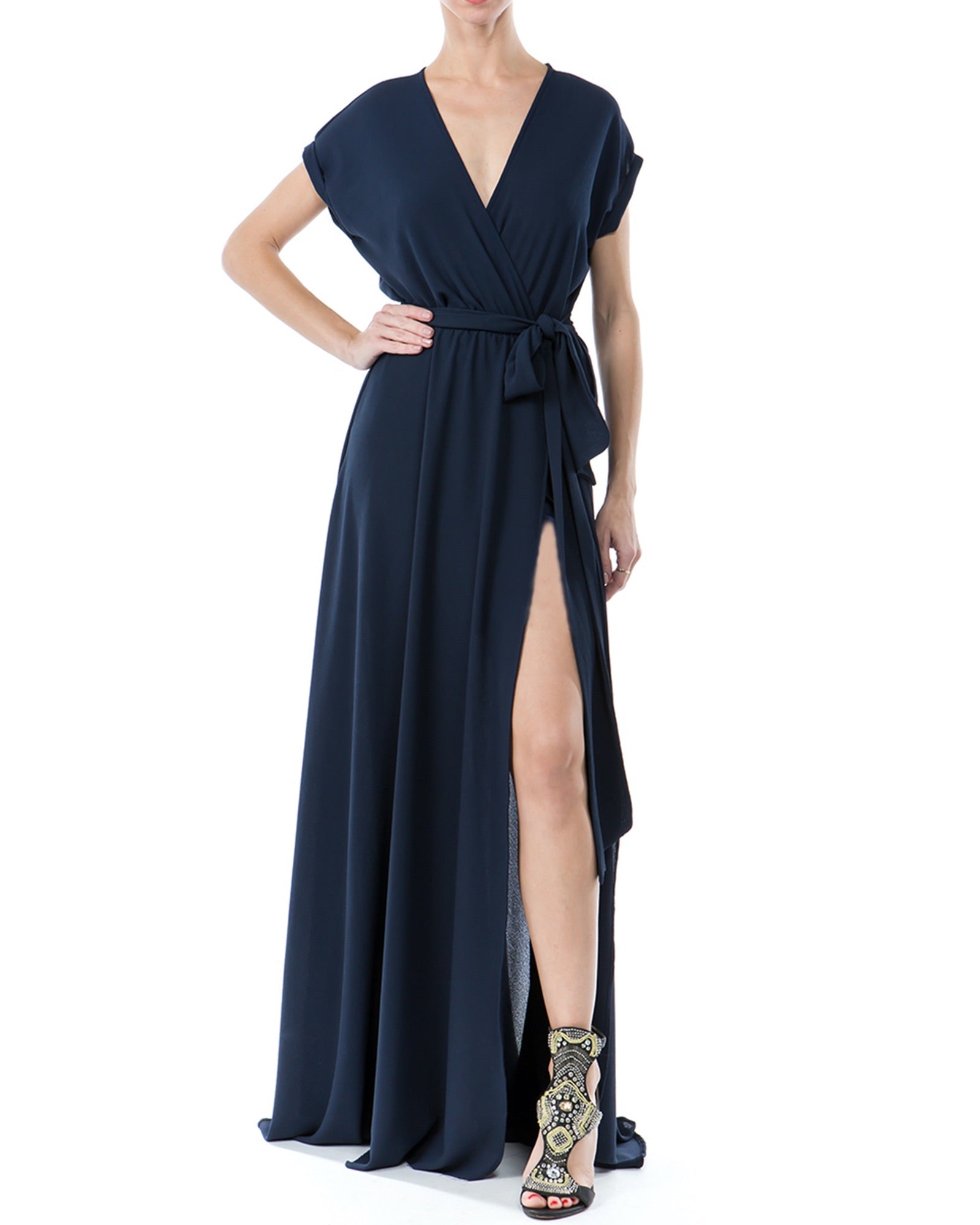 Jasmine Maxi Dress - Navy by Meghan Fabulous-4