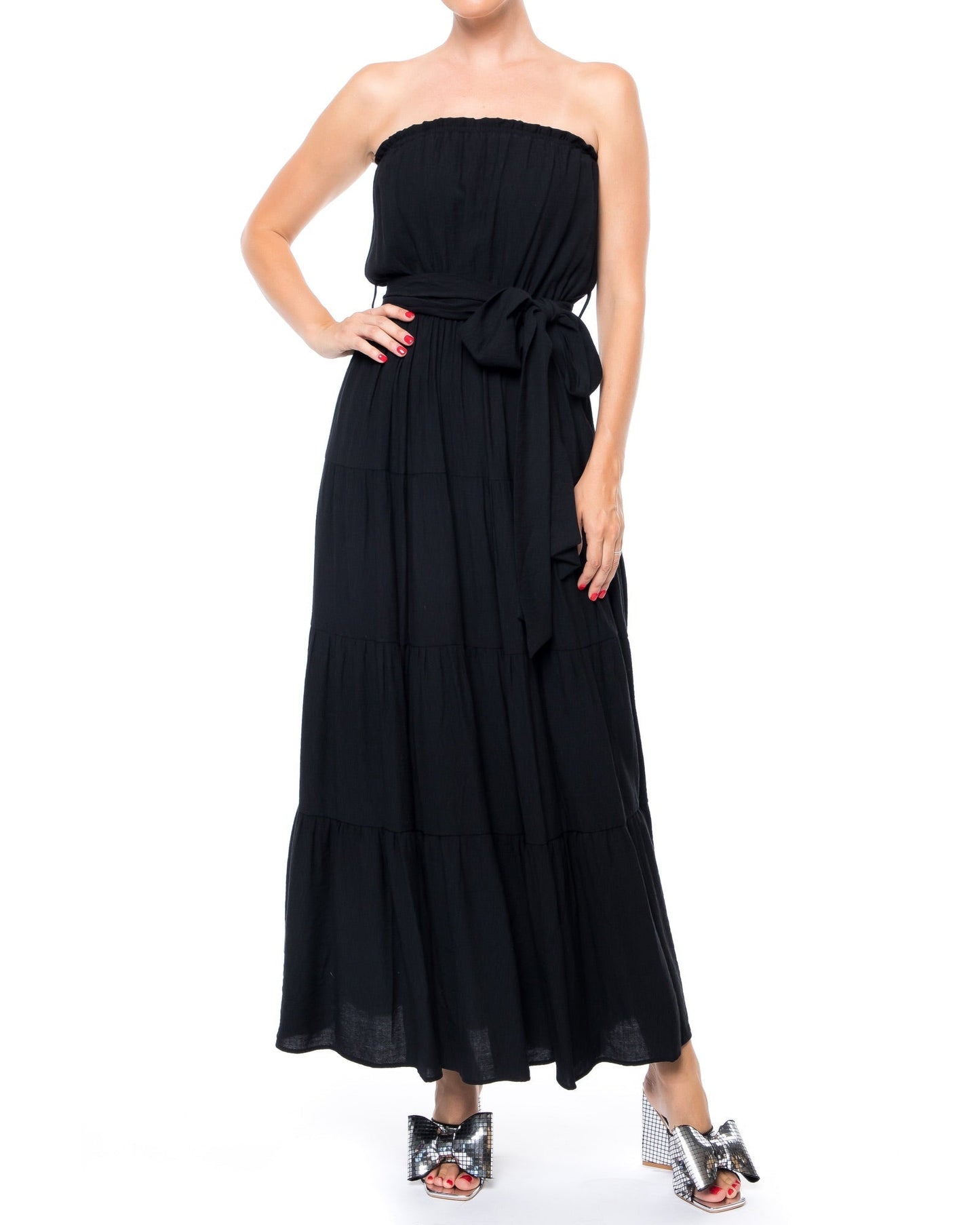 Makena Maxi Dress - Black by Meghan Fabulous-2