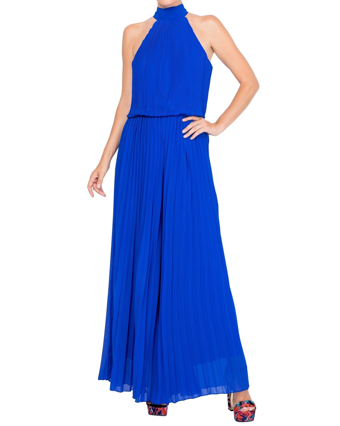 Wild Orchid Pleat Jumpsuit - Royal by Meghan Fabulous-3