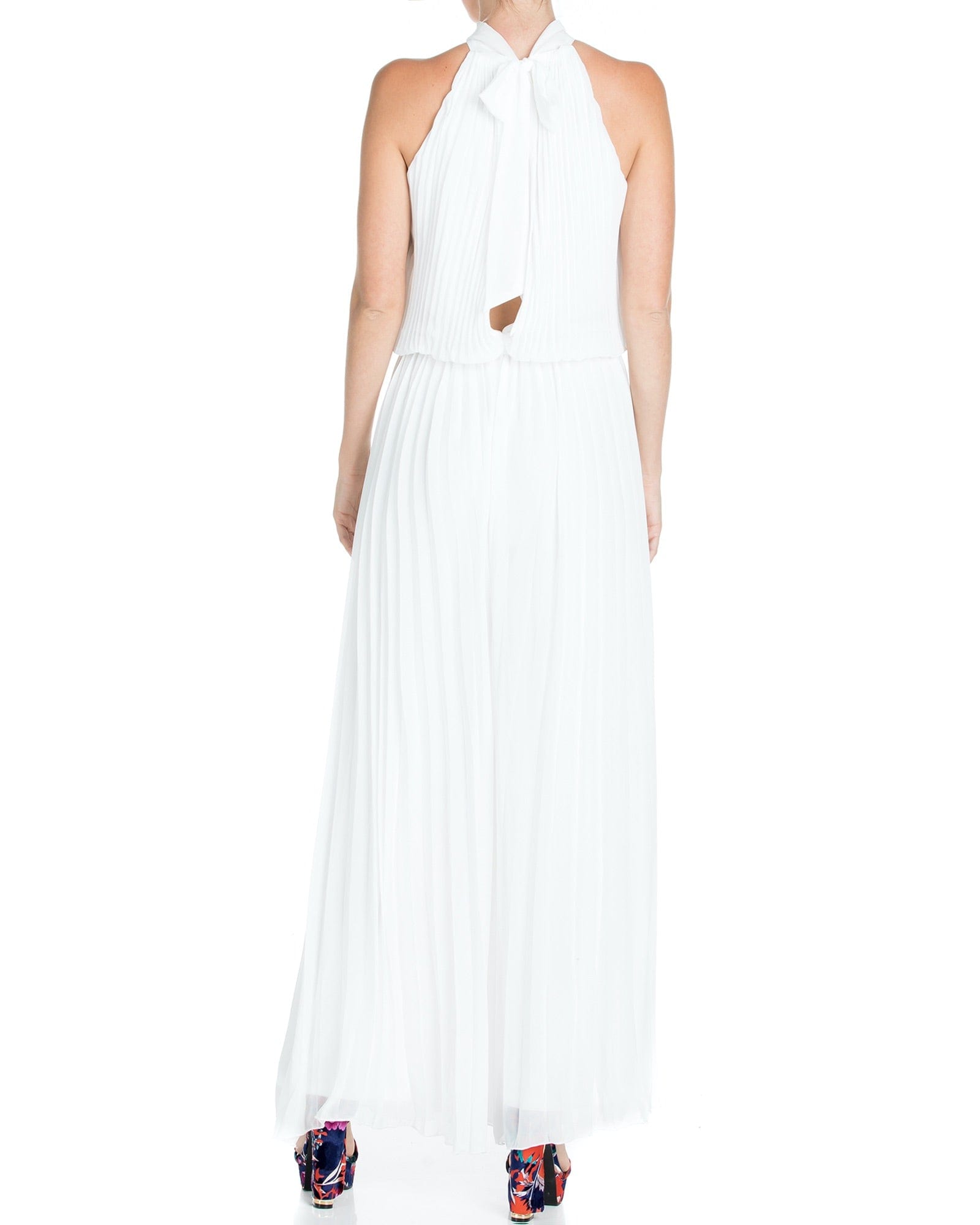 Wild Orchid Pleat Jumpsuit - White by Meghan Fabulous-3