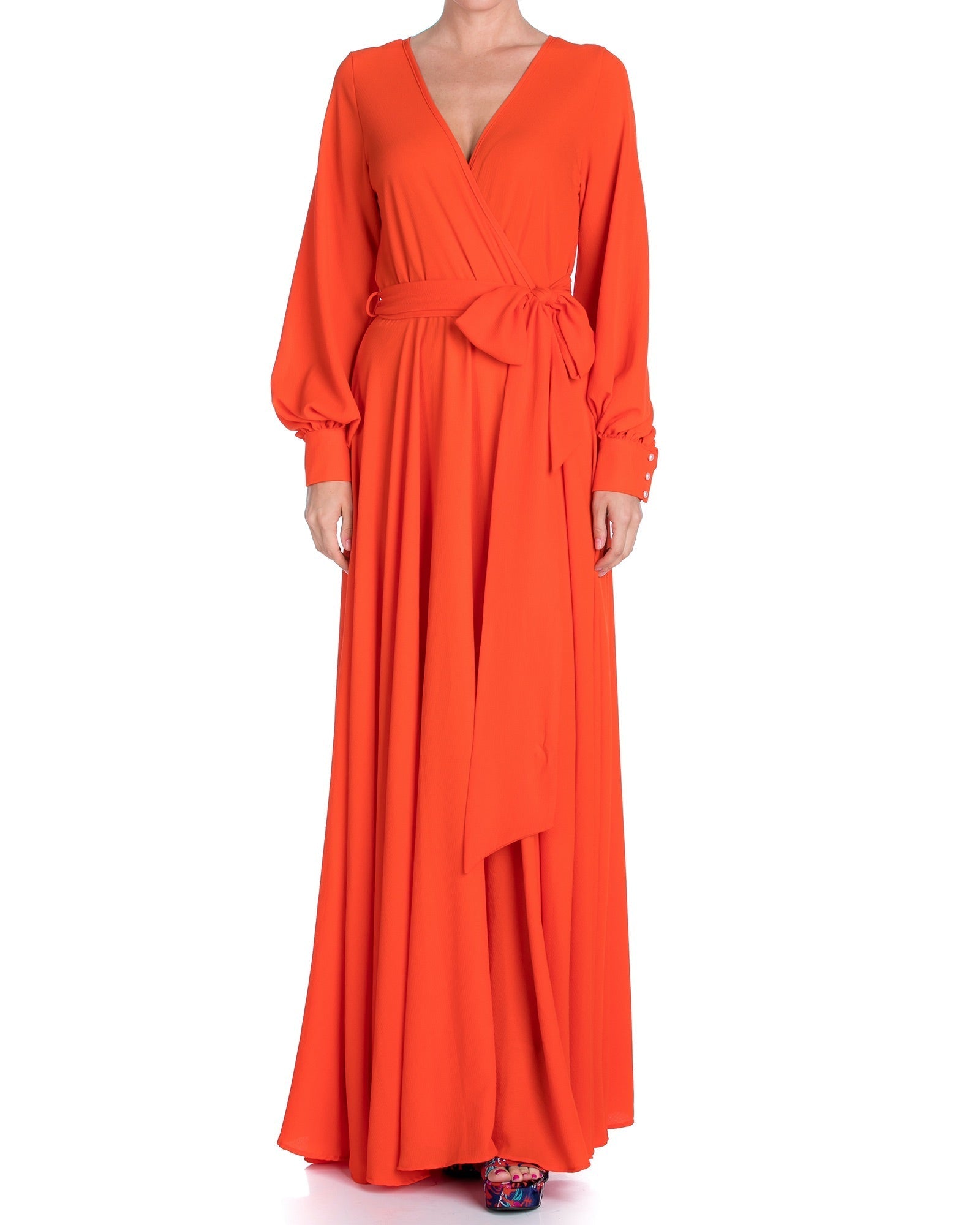 LilyPad Maxi Dress - Flame by Meghan Fabulous-1