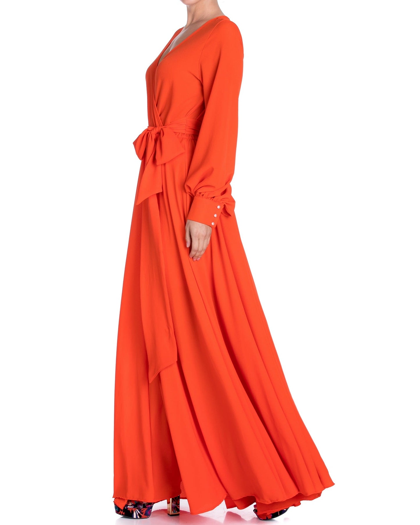 LilyPad Maxi Dress - Flame by Meghan Fabulous-2