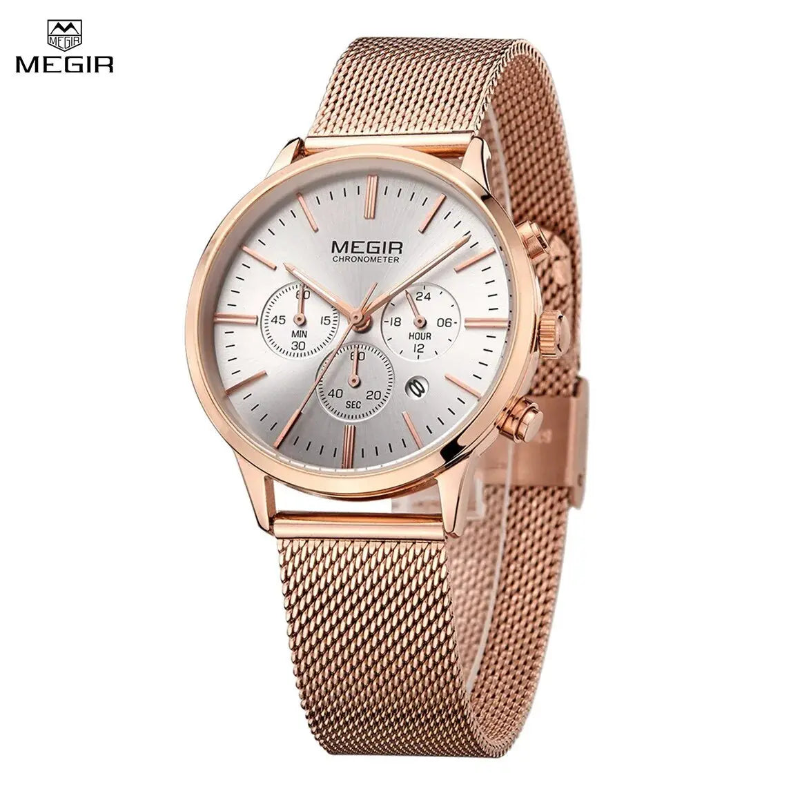 MEGIR Brand Luxury Women Watches Fashion Quartz Ladies Watch Sport Relogio Feminino Wristwatch Waterproof Dress Clock 2011-1