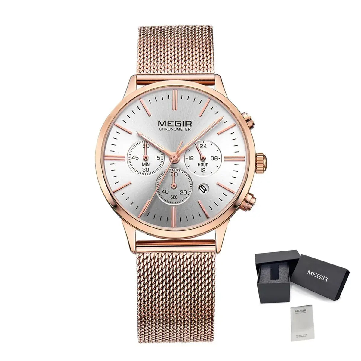 MEGIR Brand Luxury Women Watches Fashion Quartz Ladies Watch Sport Relogio Feminino Wristwatch Waterproof Dress Clock 2011-6