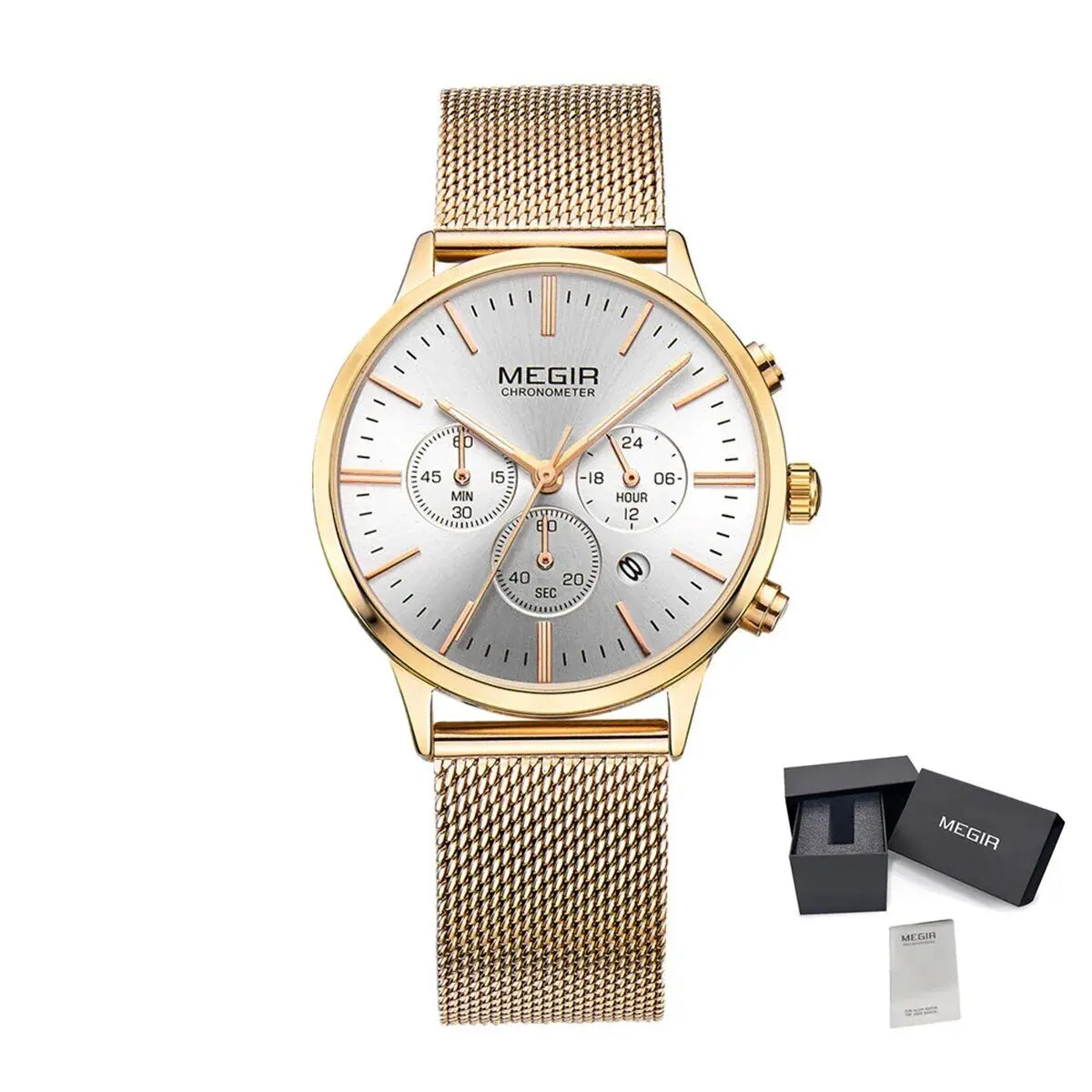 MEGIR Brand Luxury Women Watches Fashion Quartz Ladies Watch Sport Relogio Feminino Wristwatch Waterproof Dress Clock 2011-7