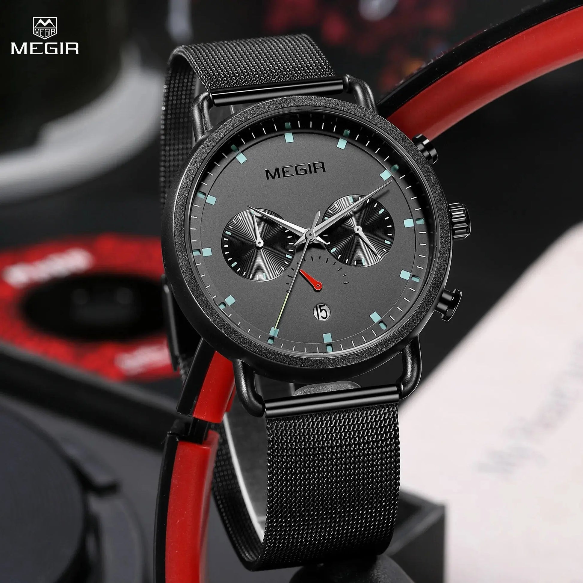 MEGIR Men Watch Top Brand Fashion Casual Quartz Watches Waterproof Date Man Sports Military Wristwatch Clock Relogio Masculino-0