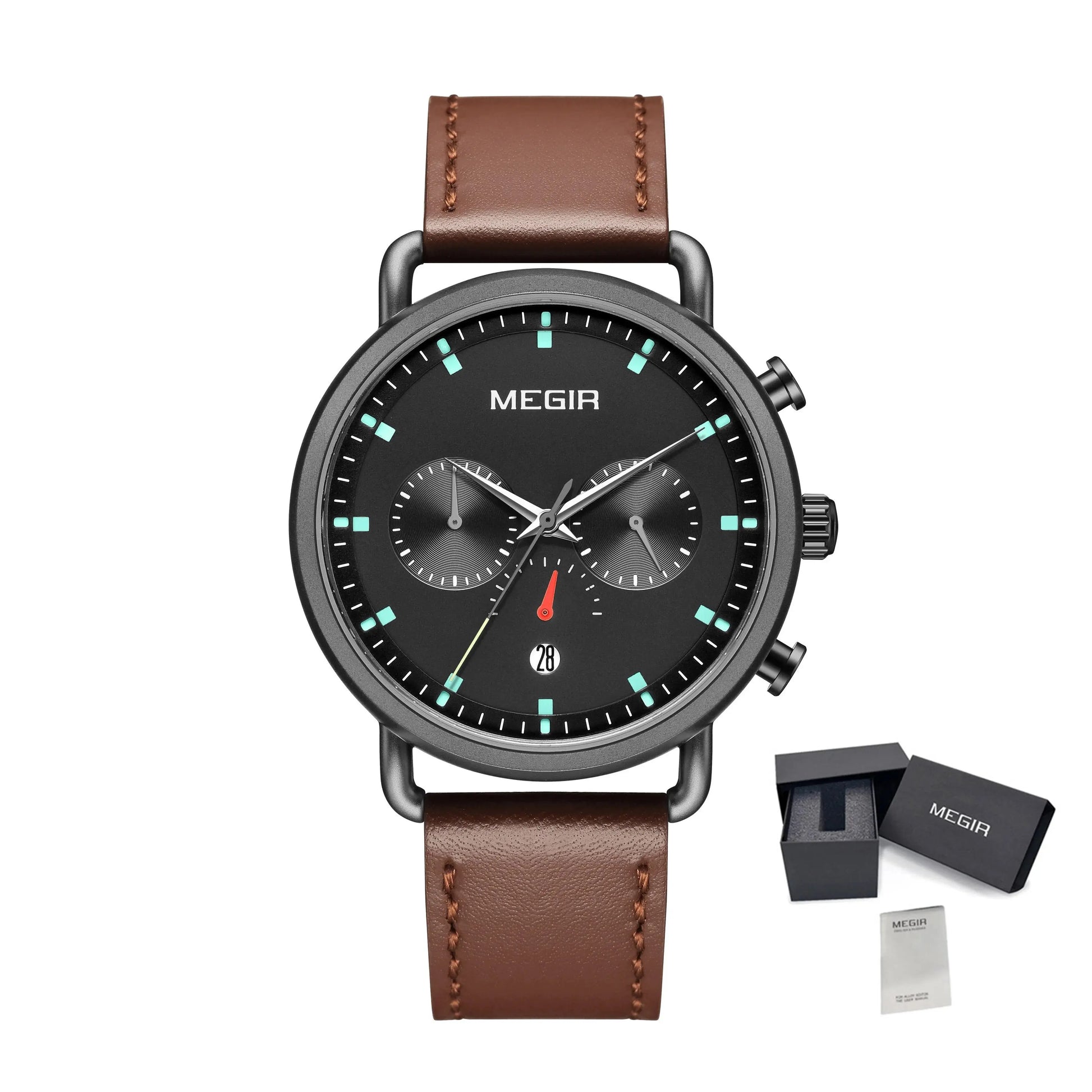 MEGIR Men Watch Top Brand Fashion Casual Quartz Watches Waterproof Date Man Sports Military Wristwatch Clock Relogio Masculino-6