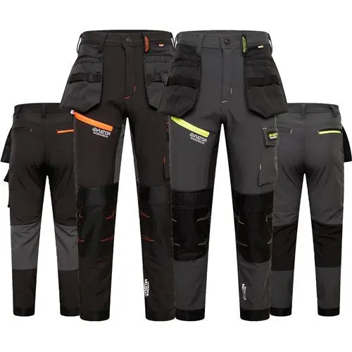 MEN'S SOFTSHELL WORKWEAR TROUSERS - AV061-0