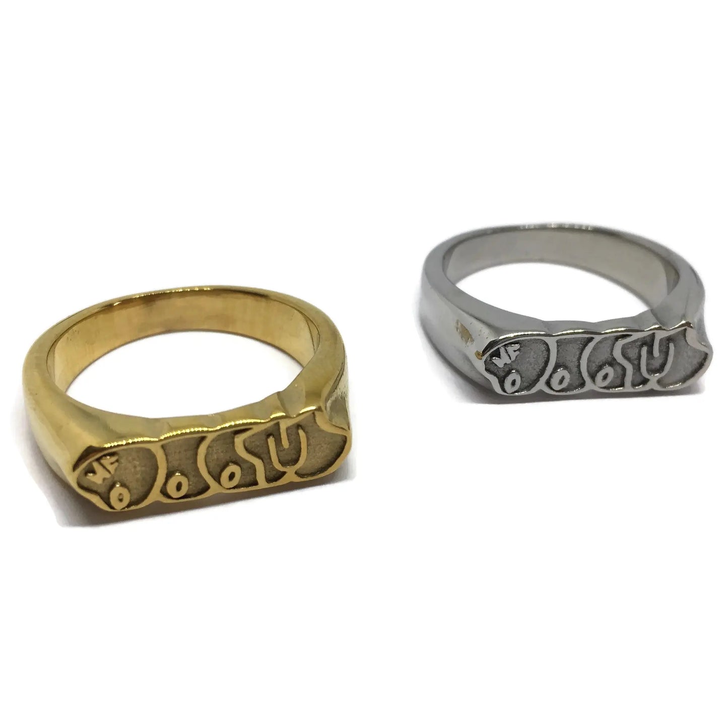 MF DOOM Steel Graffiti Ring-0