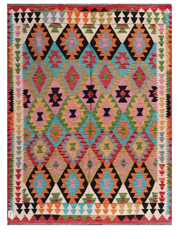 Maimana Afghanistan Kilim Rug - 203 x155 cm-0