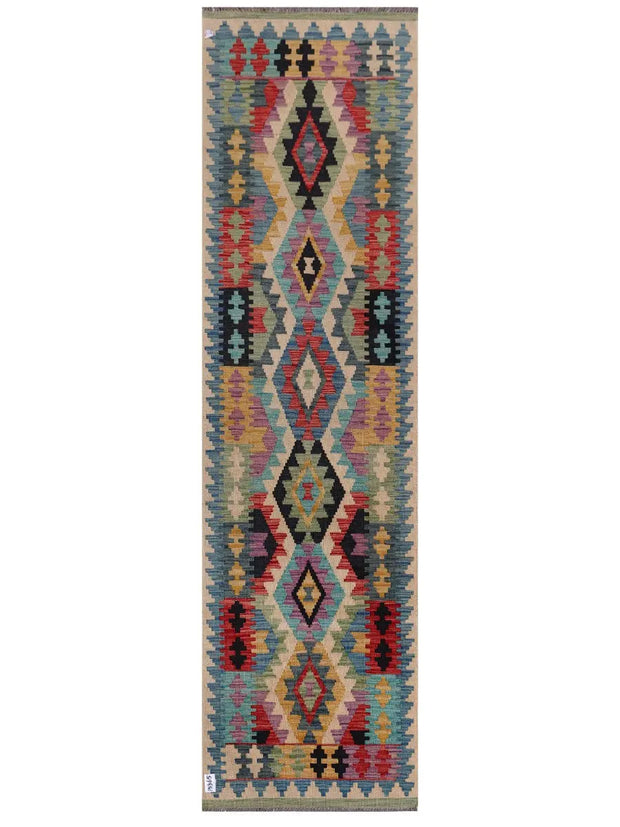 Maimana Afghanistan Kilim Runner - 285 x 78 cm-0