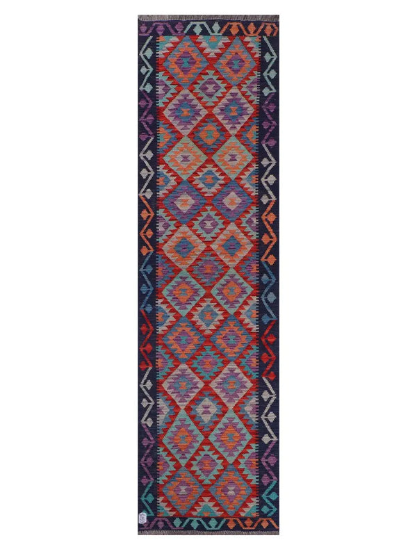 Maimana Afghanistan Kilim Runner - 290 x 79 cm-0