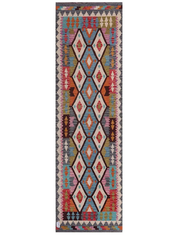 Maimana Afghanistan Kilim Runner - 294 x 87 cm-0