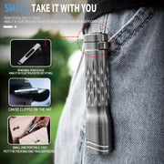 Titanium alloy flashlight strong light powerful long-range super bright searchlight camping hunting outdoor flashlight-3