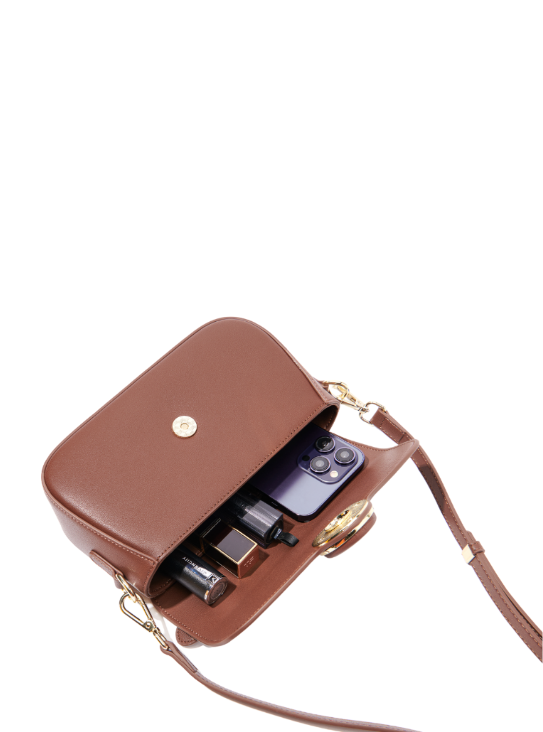 Makoto Leather Bag, Brown by Bob Oré-1