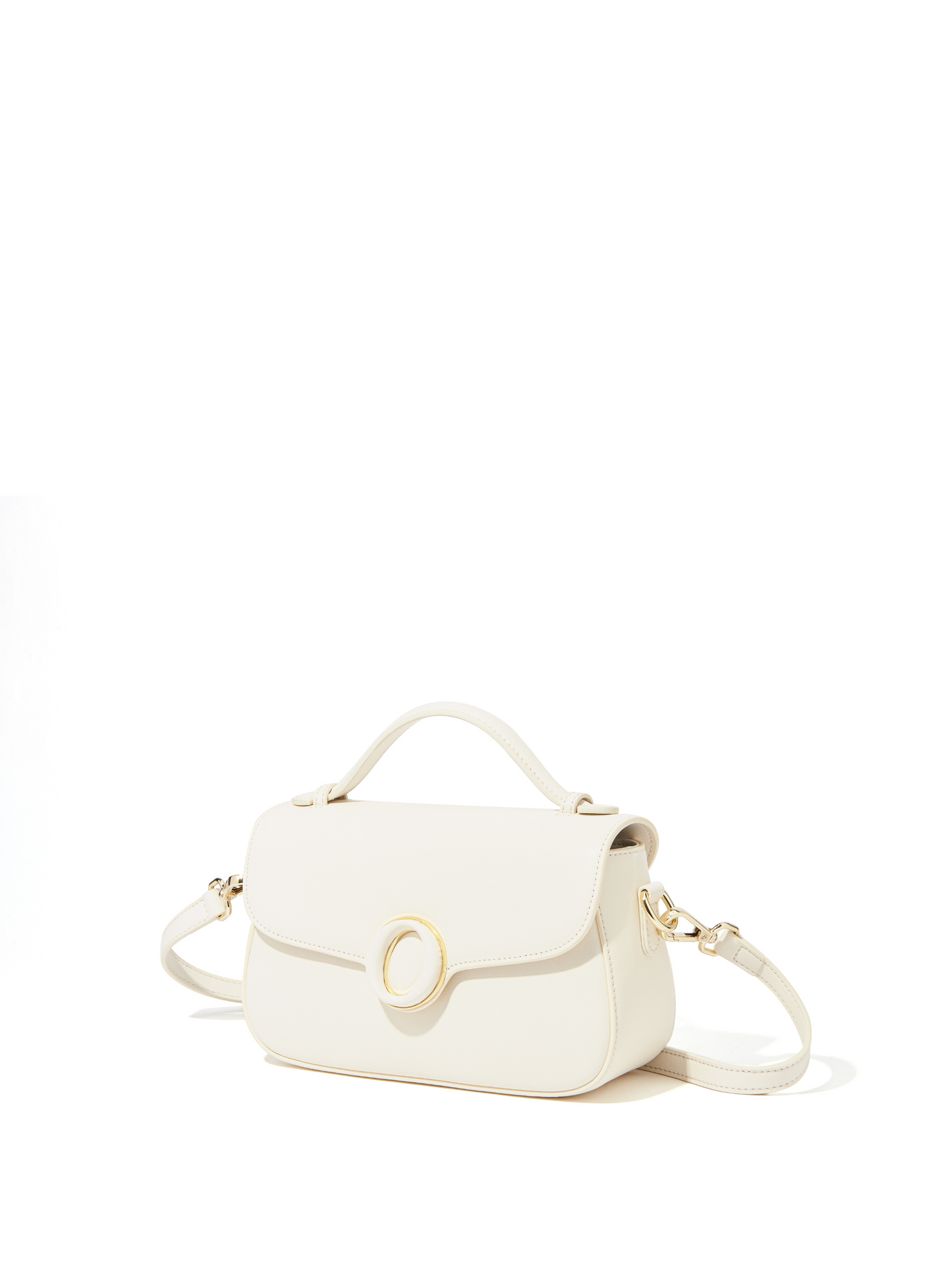 Makoto Leather Bag, White by Bob Oré-0