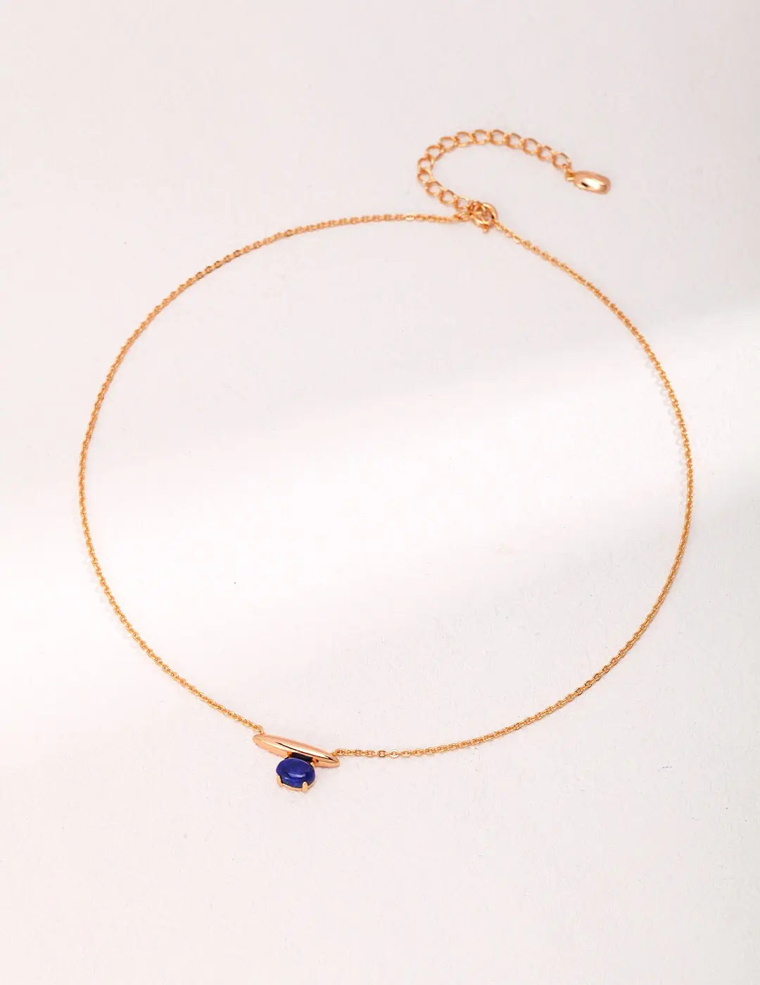 Minimalist Lapis Lazuli / Malachite Necklace-0