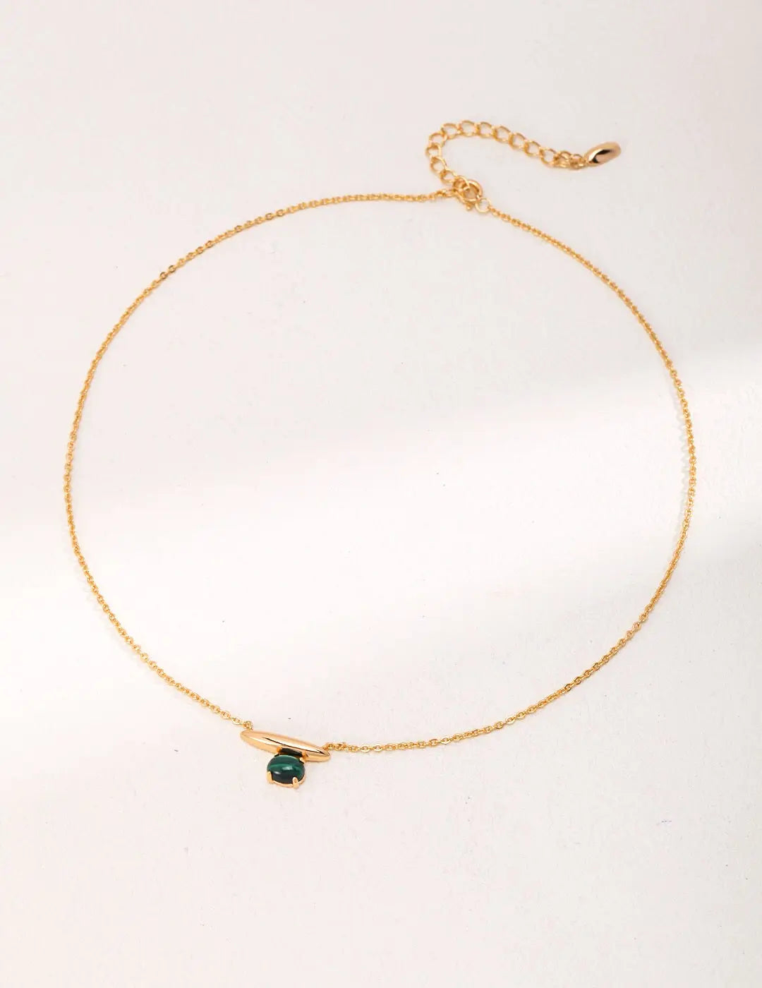 Minimalist Lapis Lazuli / Malachite Necklace-1