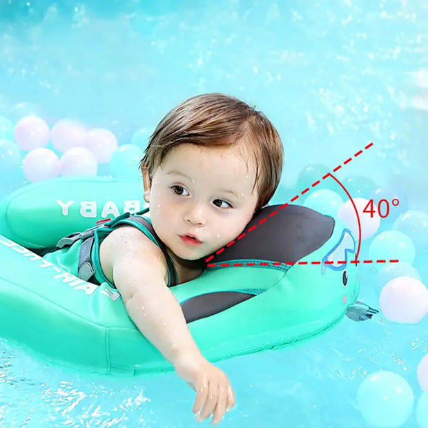 Mambobaby Non - inflatable Baby Swim Float, Foot Cushion, Seat, Fun Swimming Toys, Gift for Boys and Girls - Memoriex 