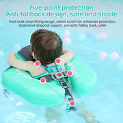 Mambobaby Non - inflatable Baby Swim Float, Foot Cushion, Seat, Fun Swimming Toys, Gift for Boys and Girls - Memoriex 