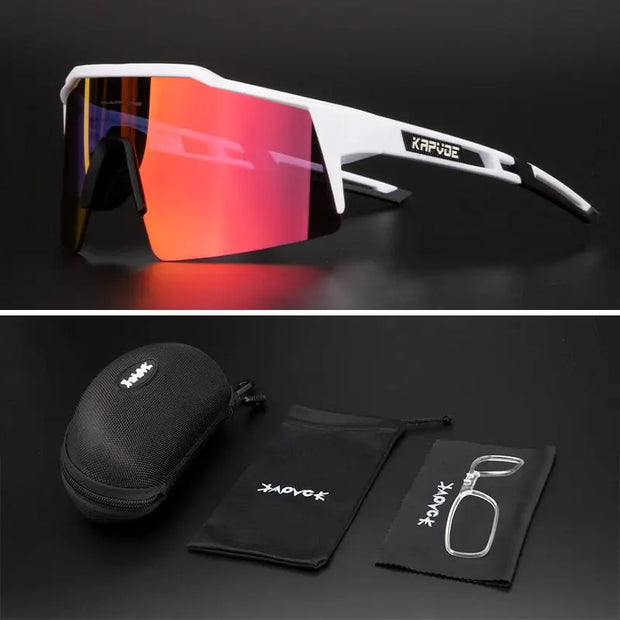 Man Cycling Glasses UV400 Women MTB Bike Glasses Bicycle Running Fishing Sports Sunglasses Polarized Cycling Sunglasses Eyewear - Memoriex 