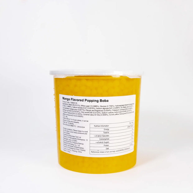 Mango Flavoured Popping Boba - Memoriex 