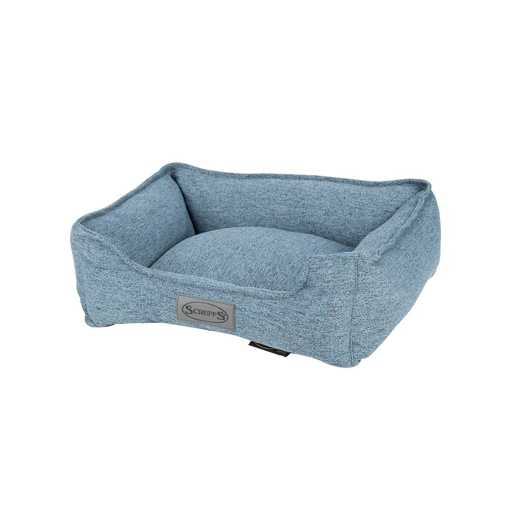 Manhattan Box Dog Bed (in Berry Purple, Denim Blue, Dark Grey or Light Grey) by Scruffs - Memoriex