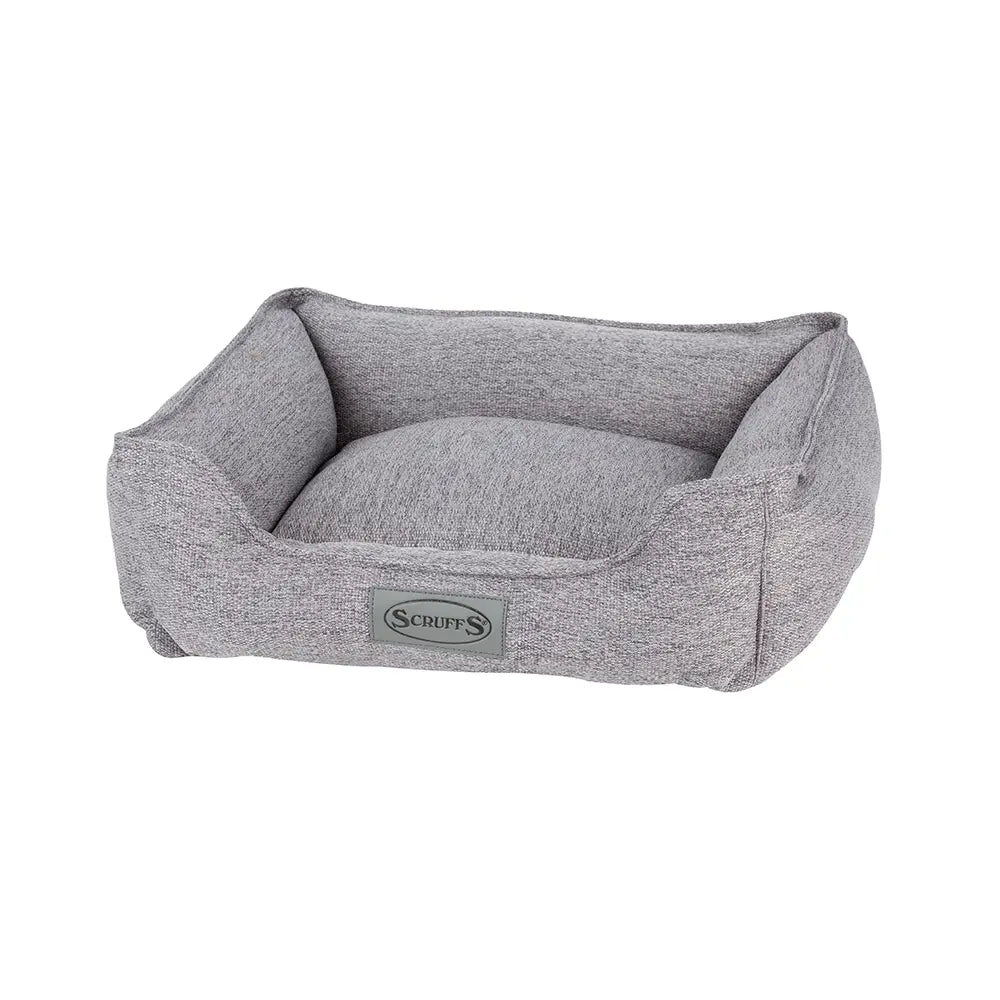 Manhattan Box Dog Bed (in Berry Purple, Denim Blue, Dark Grey or Light Grey) by Scruffs - Memoriex