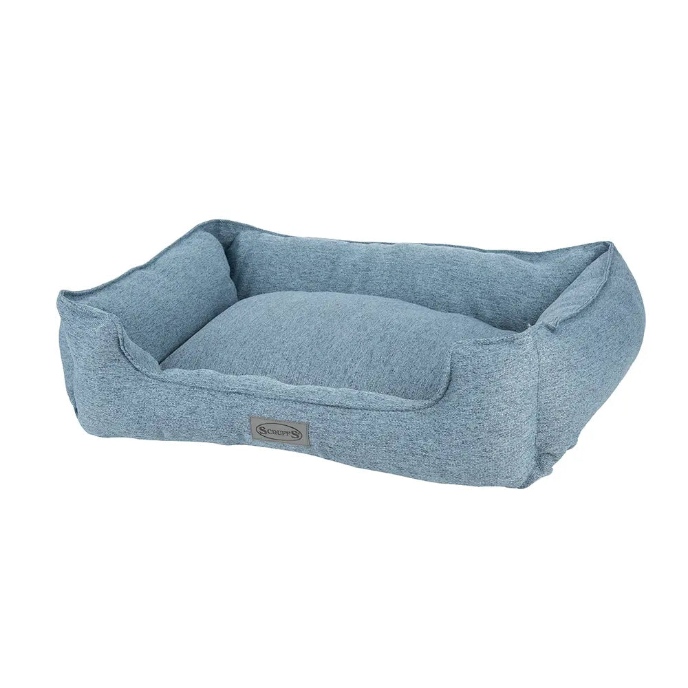 Manhattan Box Dog Bed (in Berry Purple, Denim Blue, Dark Grey or Light Grey) by Scruffs - Memoriex