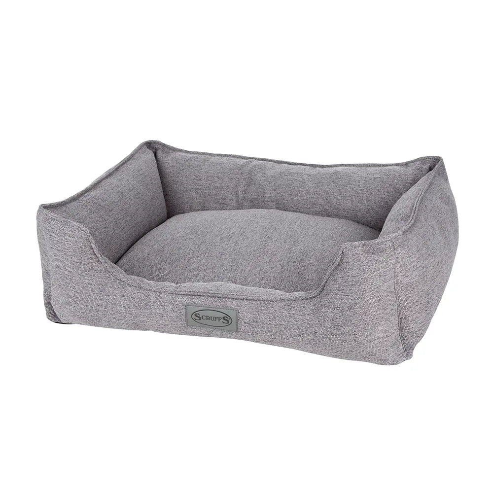 Manhattan Box Dog Bed (in Berry Purple, Denim Blue, Dark Grey or Light Grey) by Scruffs - Memoriex