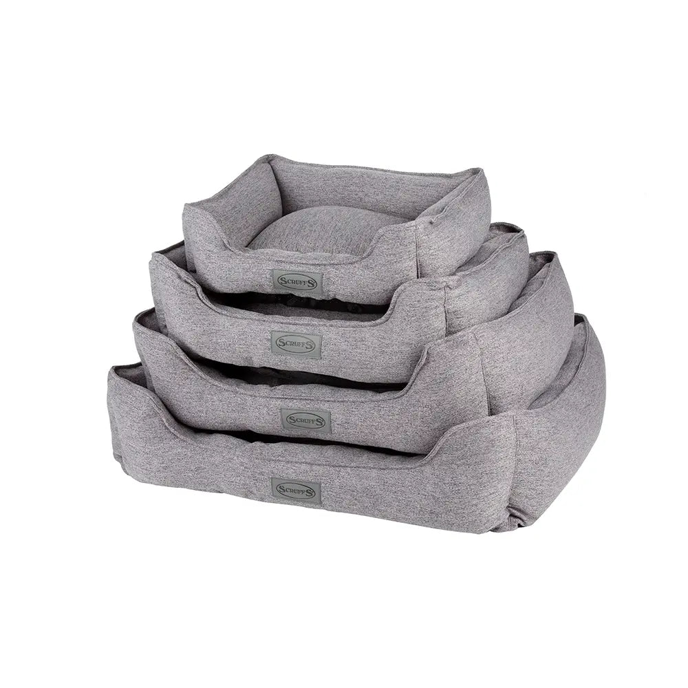 Manhattan Box Dog Bed (in Berry Purple, Denim Blue, Dark Grey or Light Grey) by Scruffs - Memoriex