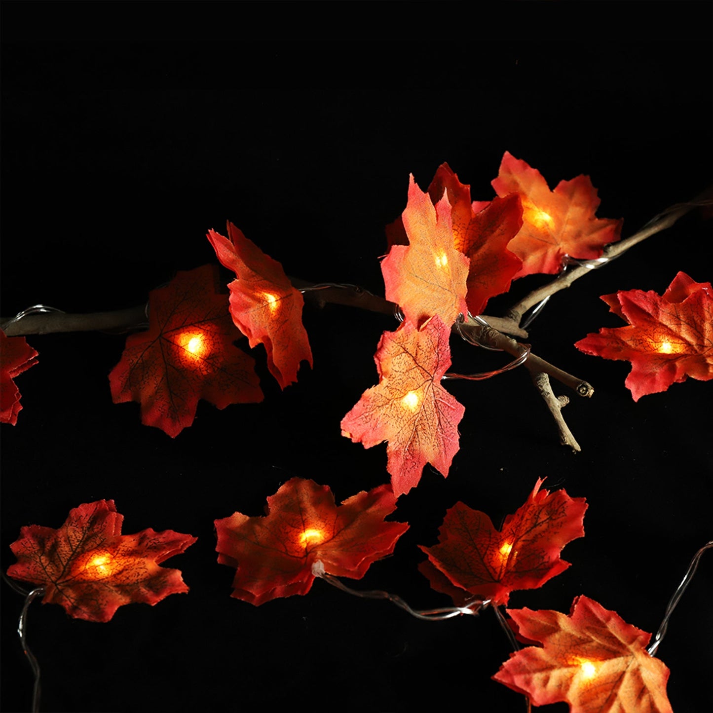 Autumn Maple Leaf Lights Outdoor Halloween Christmas Decoration-2