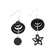 Mars & Venus Unique Recycle Rubber Earrings - Memoriex 